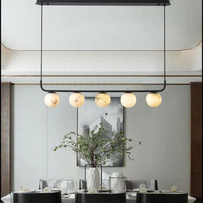Alabaster Global Linear Chandelier L40"-Nobipets