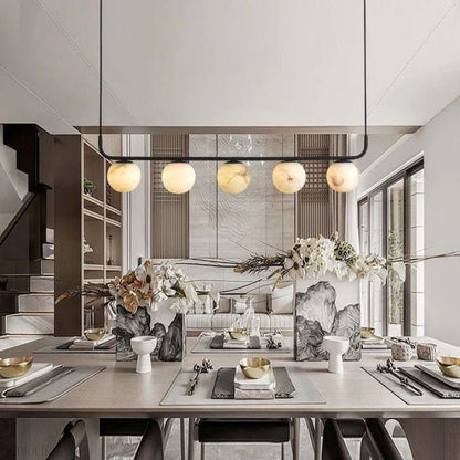 Alabaster Global Linear Chandelier L40"-Nobipets