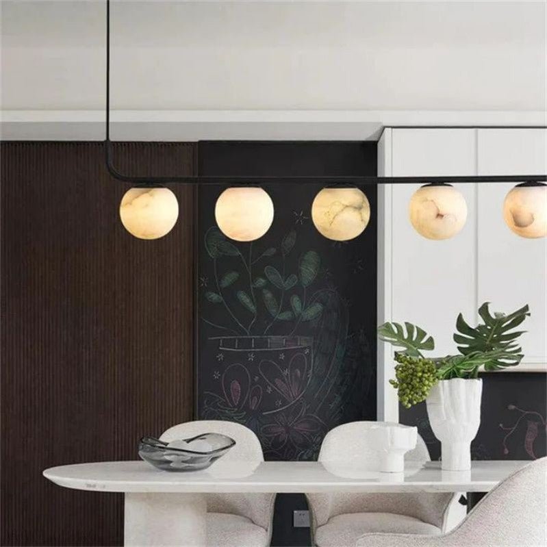 Alabaster Global Linear Chandelier L40"-Nobipets