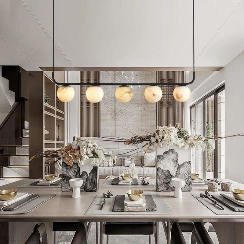 Alabaster Global Linear Chandelier L40"-Nobipets
