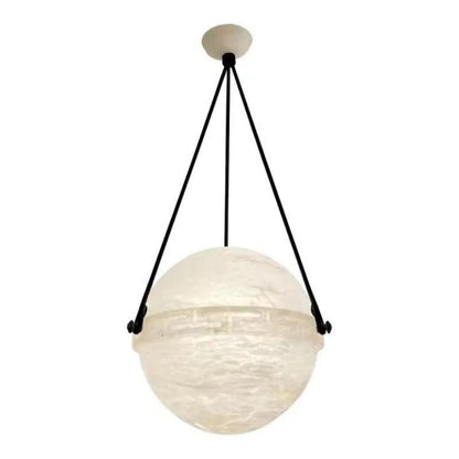 Alabaster Globe Pendant Light 10"D 20"D
