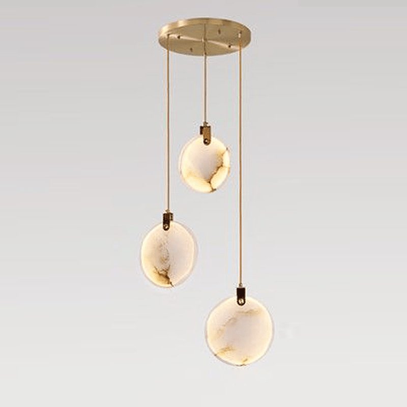 Alabaster Long Staircase Chandelier 5 styles-Nobipets