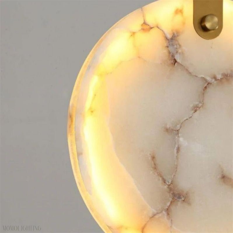 Alabaster Long Staircase Chandelier-Nobipets