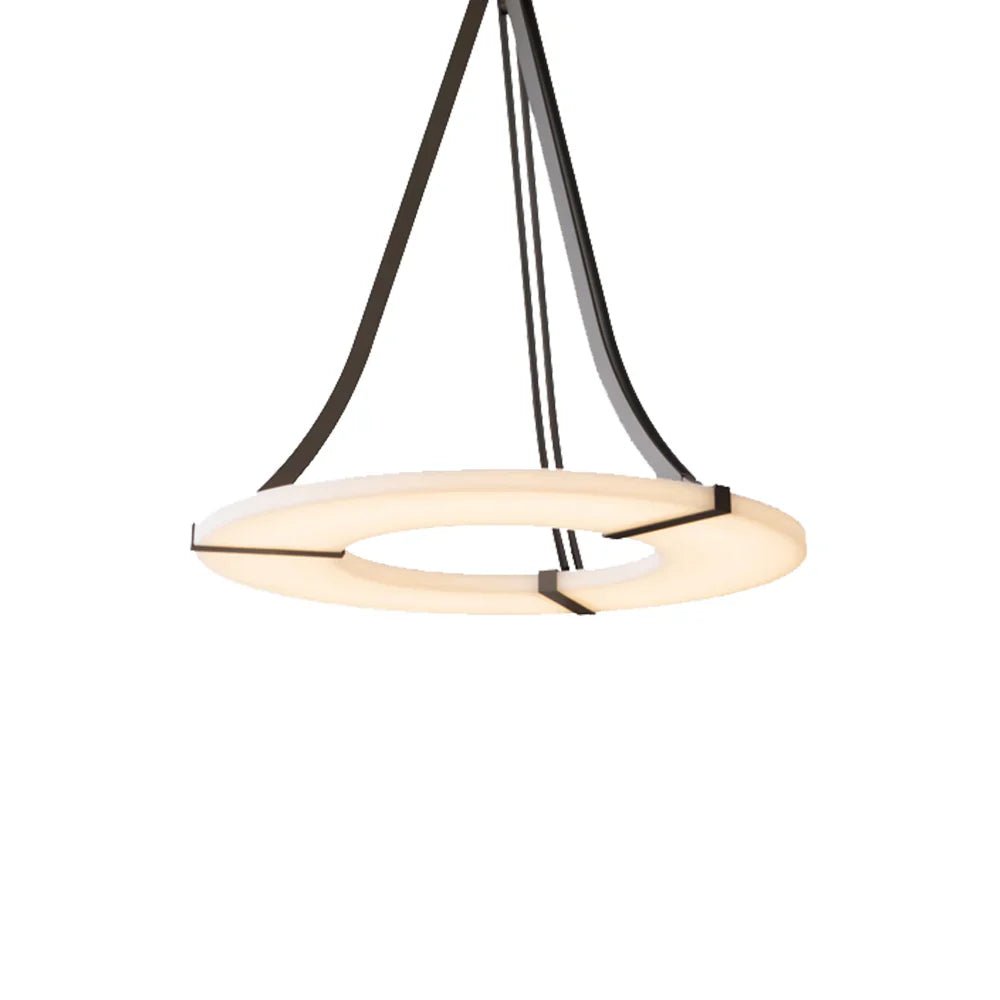 Alabaster Luxembourg Halo Chandelier-Nobipets