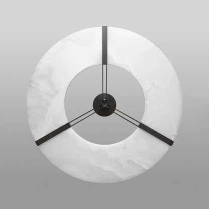 Alabaster Luxembourg Halo Chandelier-Nobipets