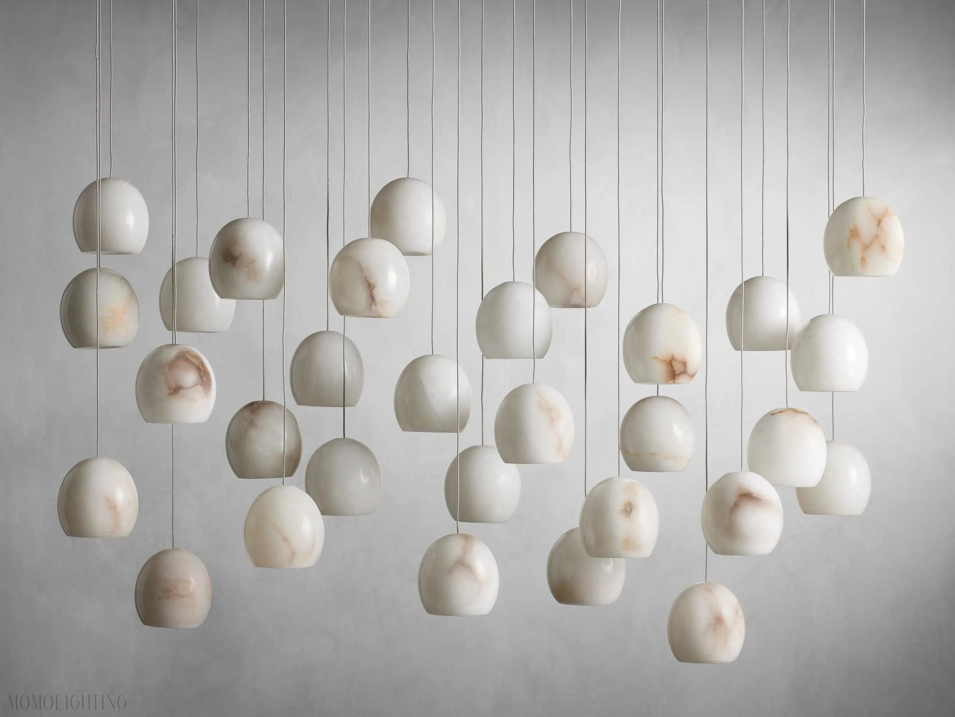 Alabaster Maeva Rectangular Chandelier 7 Light/ 15 Light/ 30 Light-Nobipets