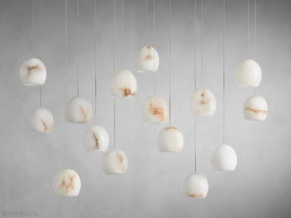 Alabaster Maeva Rectangular Chandelier 7 Light/ 15 Light/ 30 Light-Nobipets