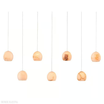 Alabaster Maeva Rectangular Chandelier 7 Light/ 15 Light/ 30 Light-Nobipets