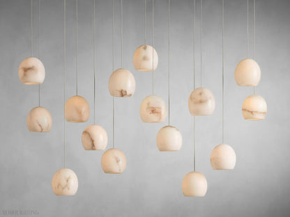 Alabaster Maeva Rectangular Chandelier 7 Light/ 15 Light/ 30 Light-Nobipets