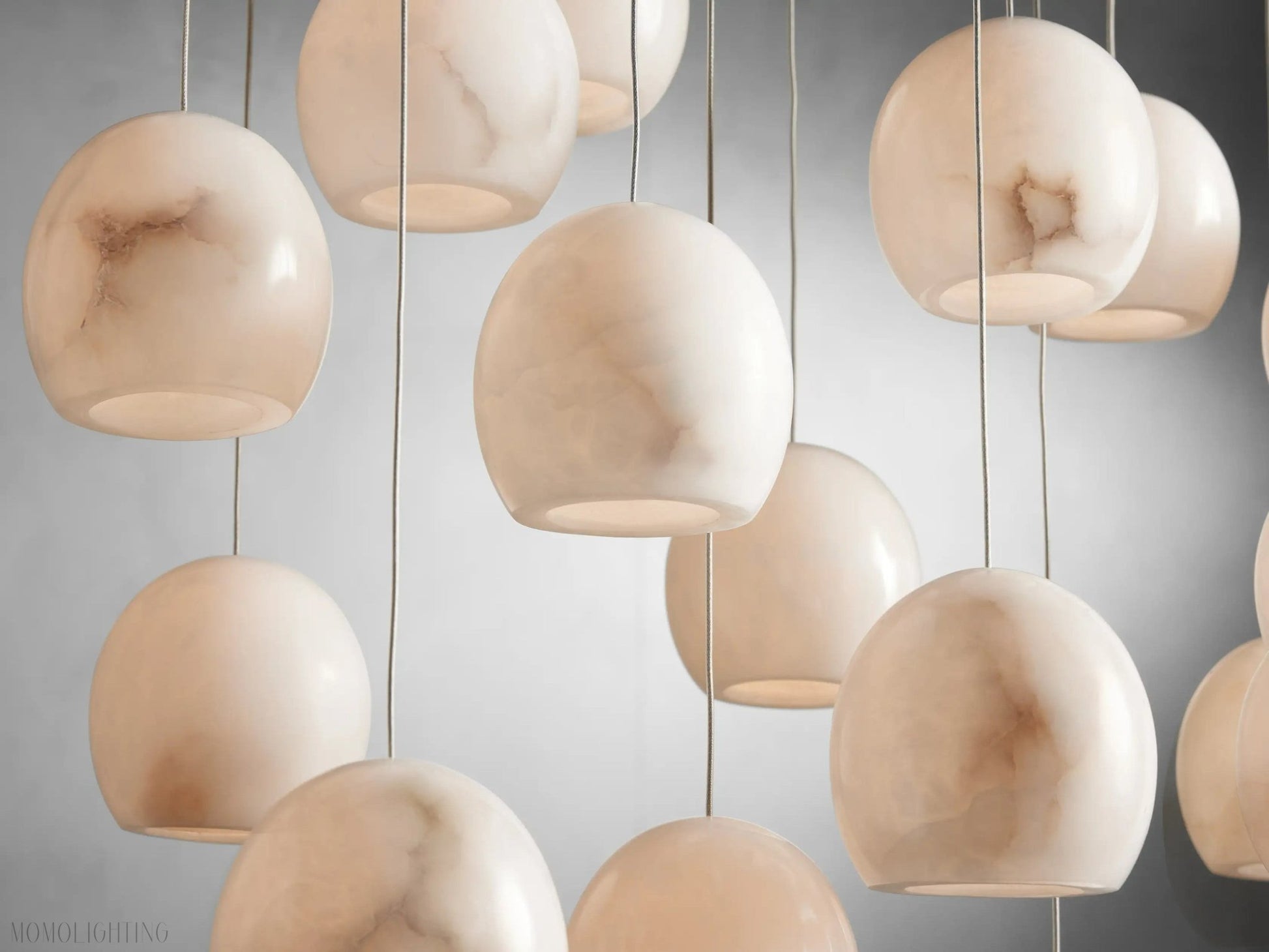 Alabaster Maeva Rectangular Chandelier 7 Light/ 15 Light/ 30 Light-Nobipets