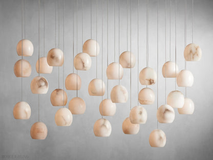 Alabaster Maeva Rectangular Chandelier 7 Light/ 15 Light/ 30 Light-Nobipets