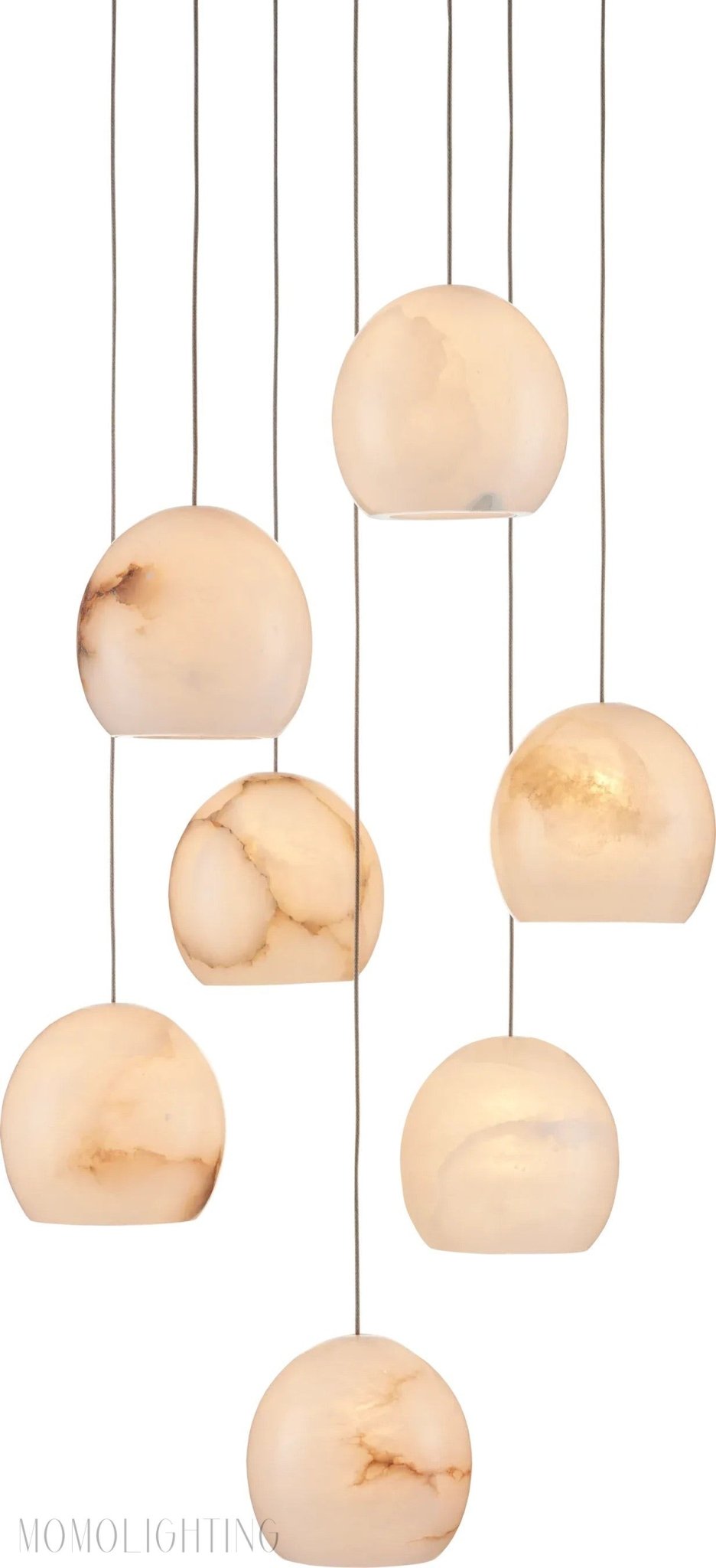 ALABASTER MAEVA ROUND CHANDELIER 13'' 21'' 36''-Nobipets