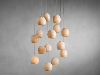 ALABASTER MAEVA ROUND CHANDELIER 13'' 21'' 36''-Nobipets