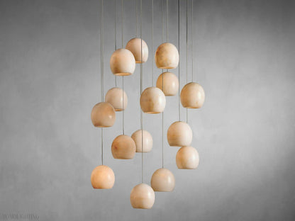 ALABASTER MAEVA ROUND CHANDELIER 13'' 21'' 36''-Nobipets
