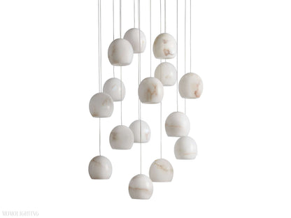 ALABASTER MAEVA ROUND CHANDELIER 13'' 21'' 36''-Nobipets