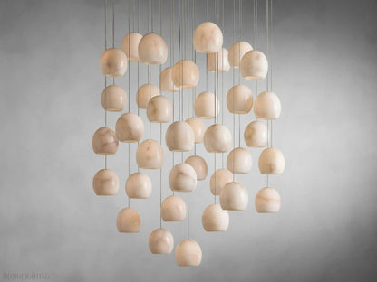 ALABASTER MAEVA ROUND CHANDELIER 13'' 21'' 36''-Nobipets