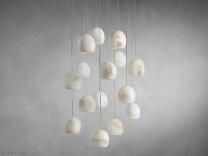 ALABASTER MAEVA ROUND CHANDELIER 13'' 21'' 36''-Nobipets