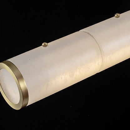 Alabaster Pillar Linear Chandelier-Nobipets