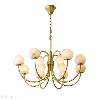 Alabaster Radial Chandelier-Nobipets