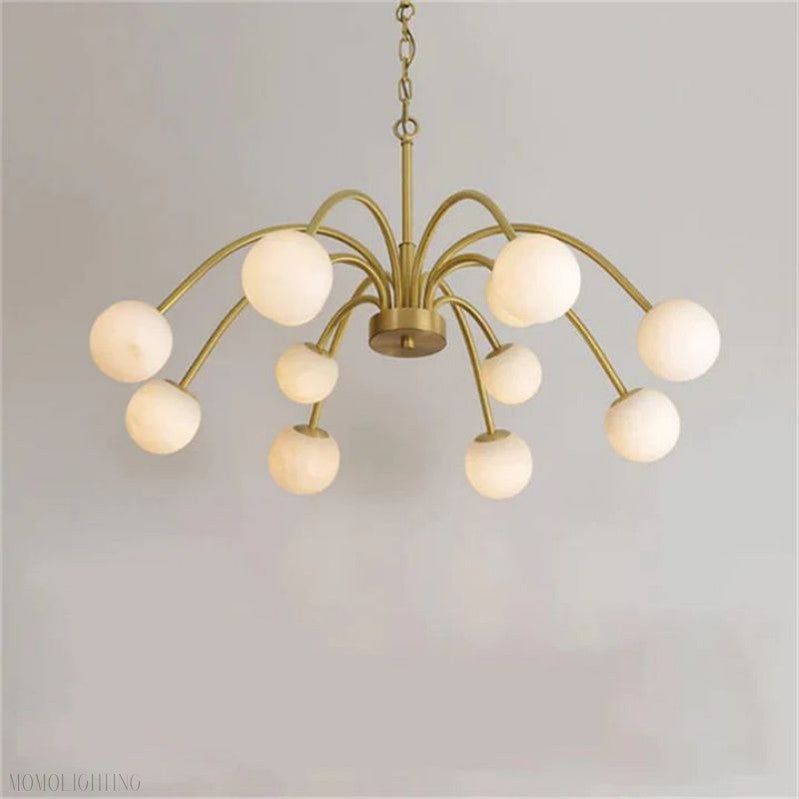 Alabaster Radial Chandelier-Nobipets