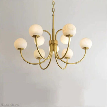 Alabaster Radial Chandelier-Nobipets