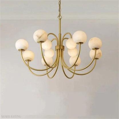 Alabaster Radial Chandelier-Nobipets