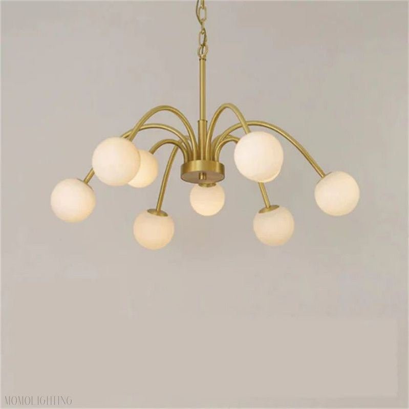 Alabaster Radial Chandelier-Nobipets