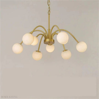 Alabaster Radial Chandelier-Nobipets