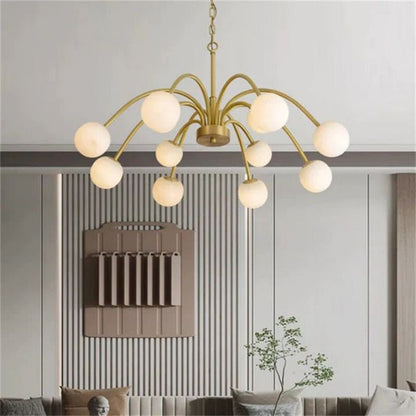 Alabaster Radial Chandelier-Nobipets