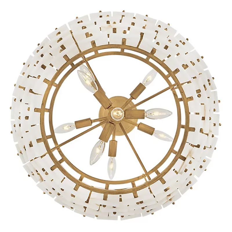 Alabaster Rancho 4-Tier Round Chandelier-Nobipets