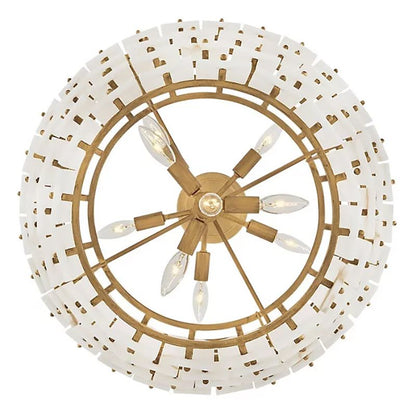 Alabaster Rancho 4-Tier Round Chandelier-Nobipets