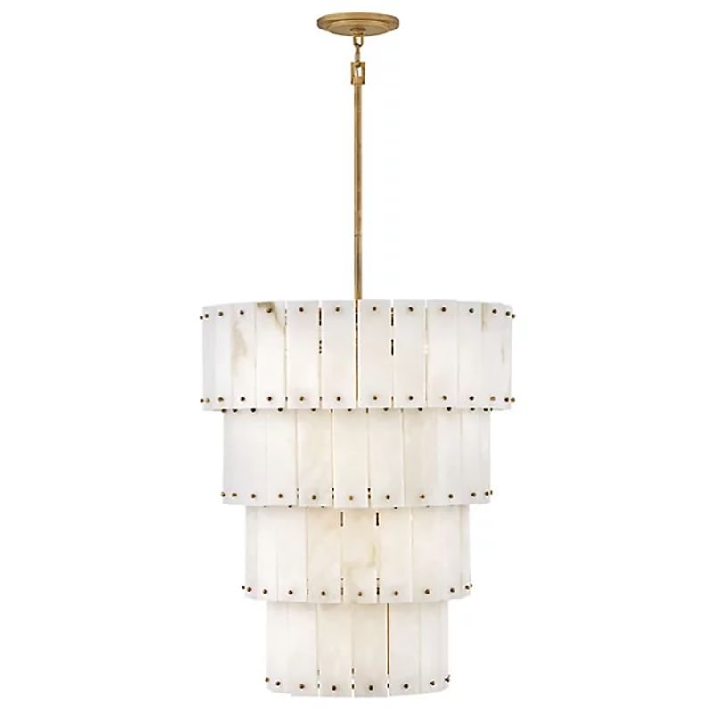 Alabaster Rancho 4-Tier Round Chandelier-Nobipets