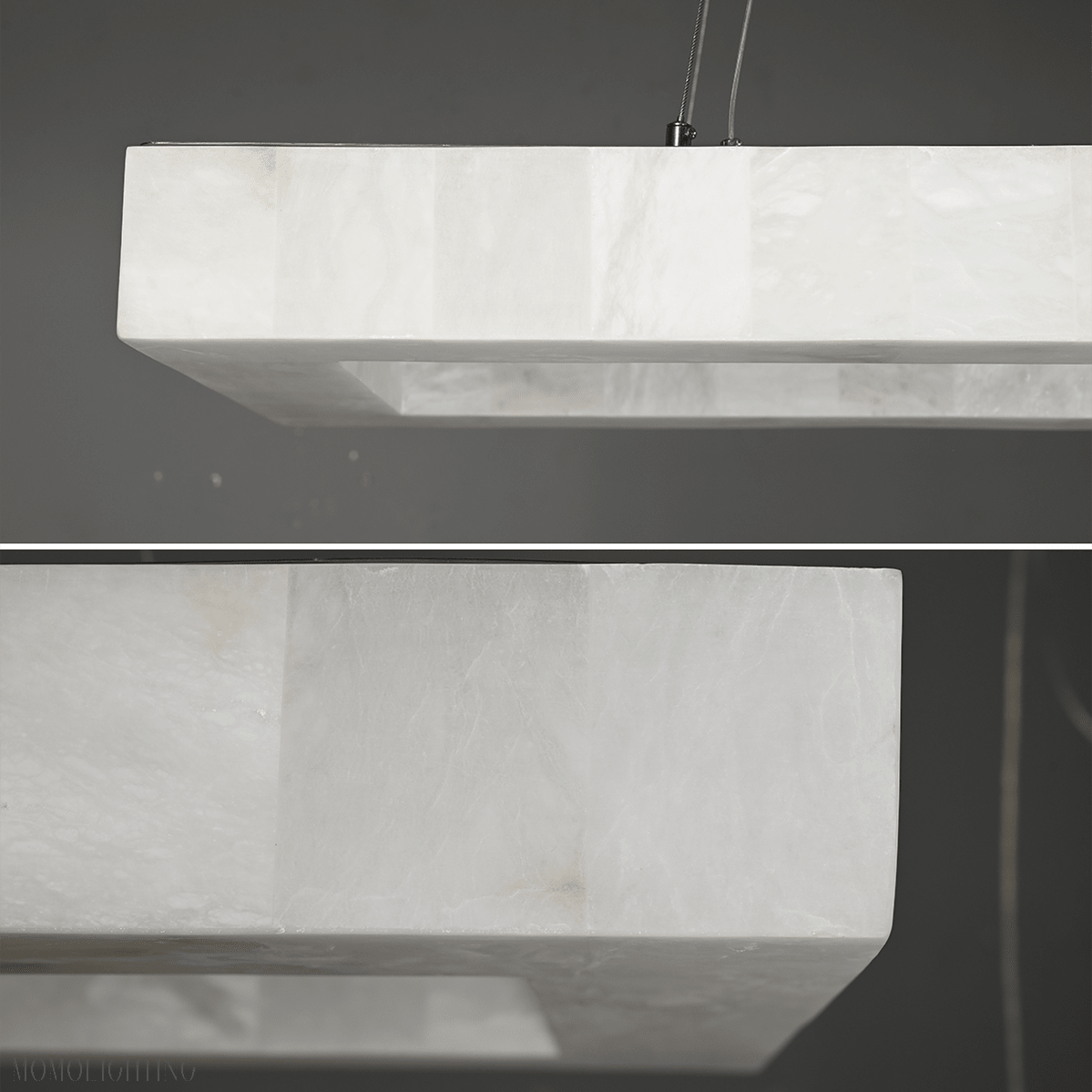 Alabaster Rivage Rectangle Chandelier 54"-Nobipets
