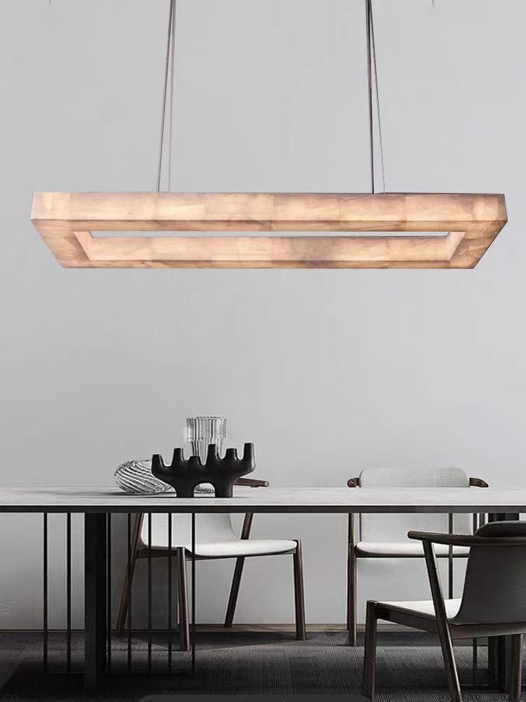 Alabaster Rivage Rectangle Chandelier 54"-Nobipets