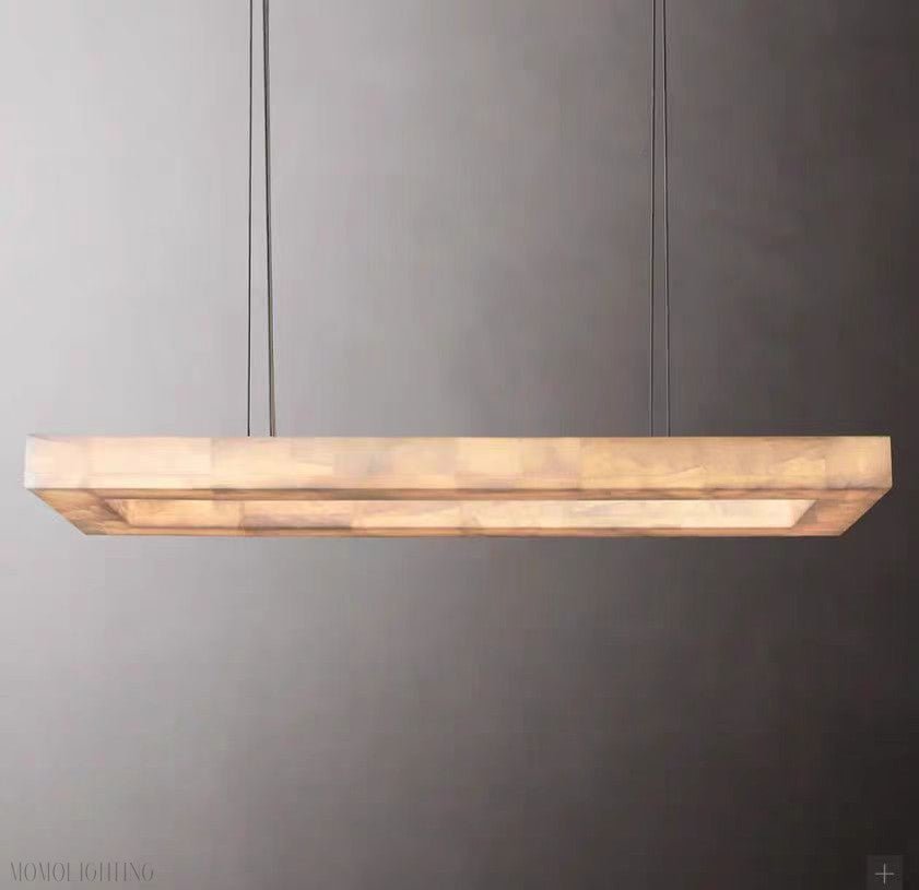 Alabaster Rivage Rectangle Chandelier 54"-Nobipets