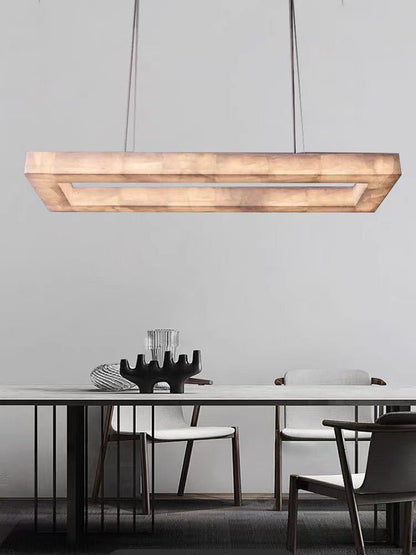 Alabaster Rivage Rectangle Chandelier 72"-Nobipets