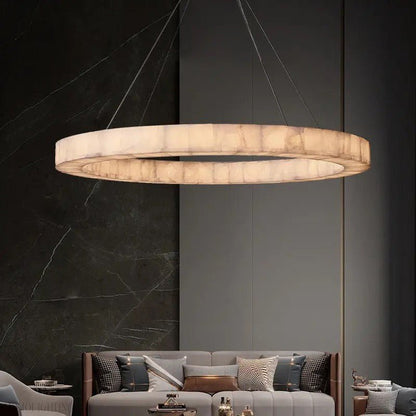 Alabaster Rivage Round Chandelier 60"-Nobipets