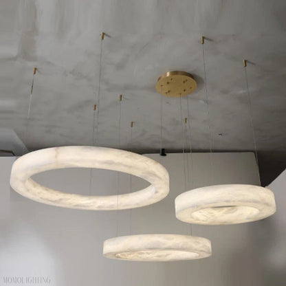 Alabaster Rivage Round Chandelier 60"-Nobipets