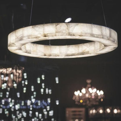 Alabaster Rivage Round Chandelier 60"-Nobipets