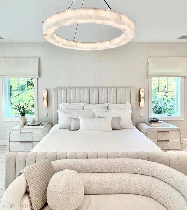 Alabaster Rivage Round Chandelier 60"-Nobipets