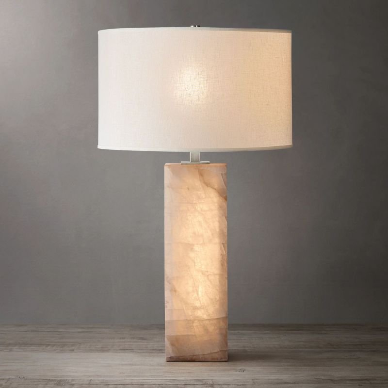 Alabaster Riven Table Lamp