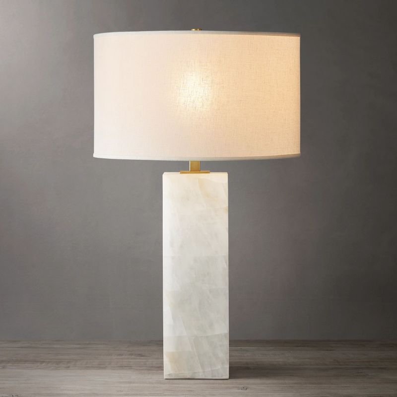 Alabaster Riven Table Lamp