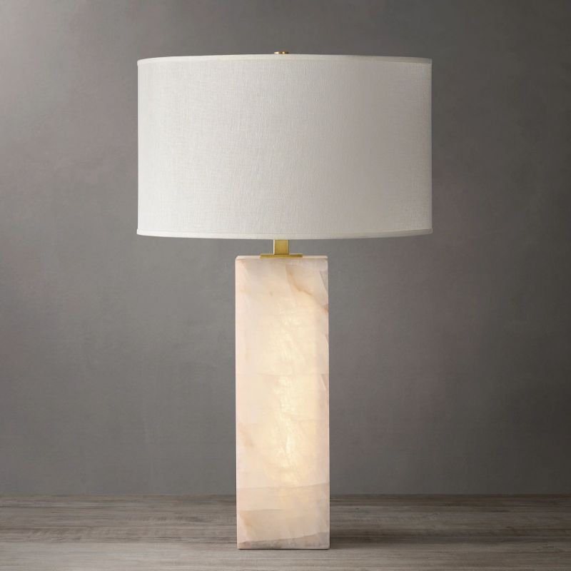 Alabaster Riven Table Lamp