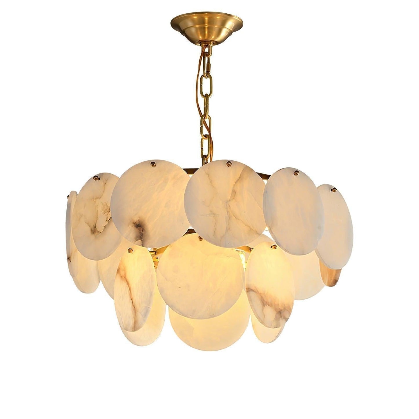 Alabaster Shell Brass Chandelier with 2/3/4/5/6 layer-Nobipets