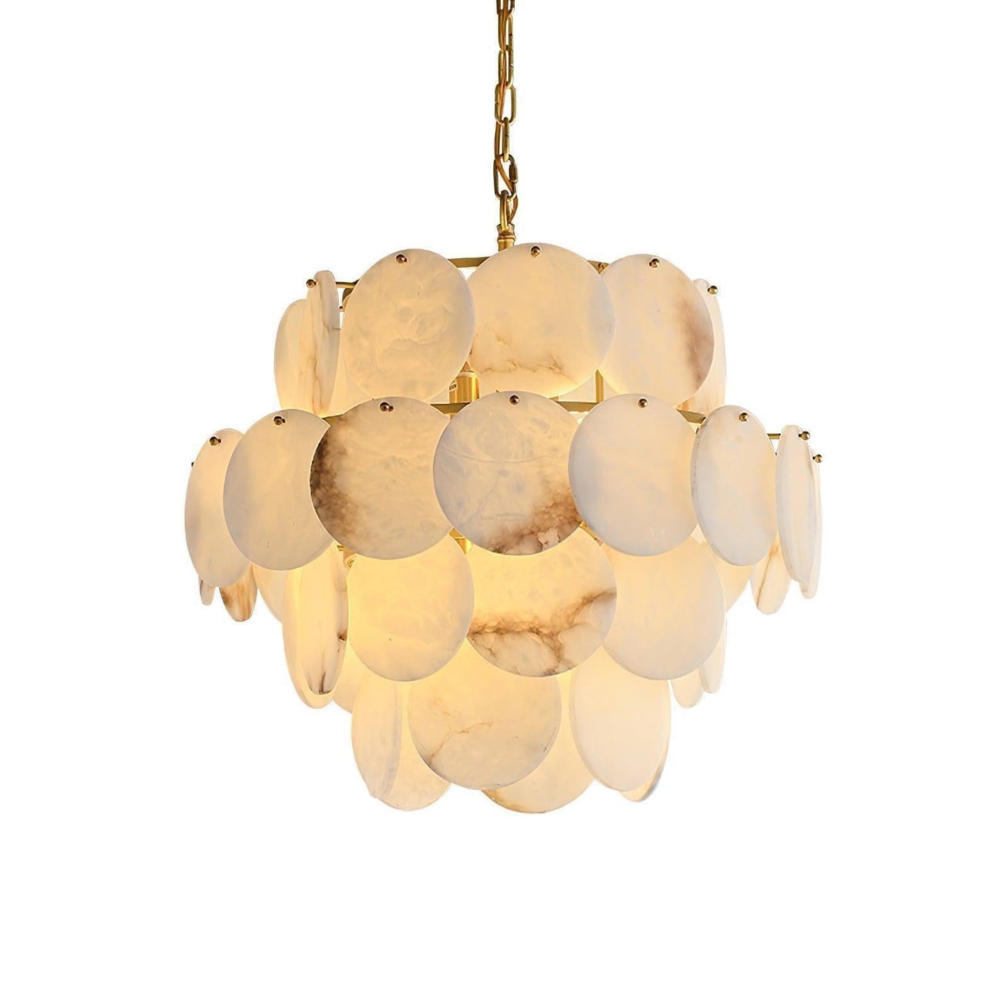 Alabaster Shell Brass Chandelier with 2/3/4/5/6 layer-Nobipets