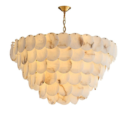 Alabaster Shell Brass Chandelier with 2/3/4/5/6 layer-Nobipets