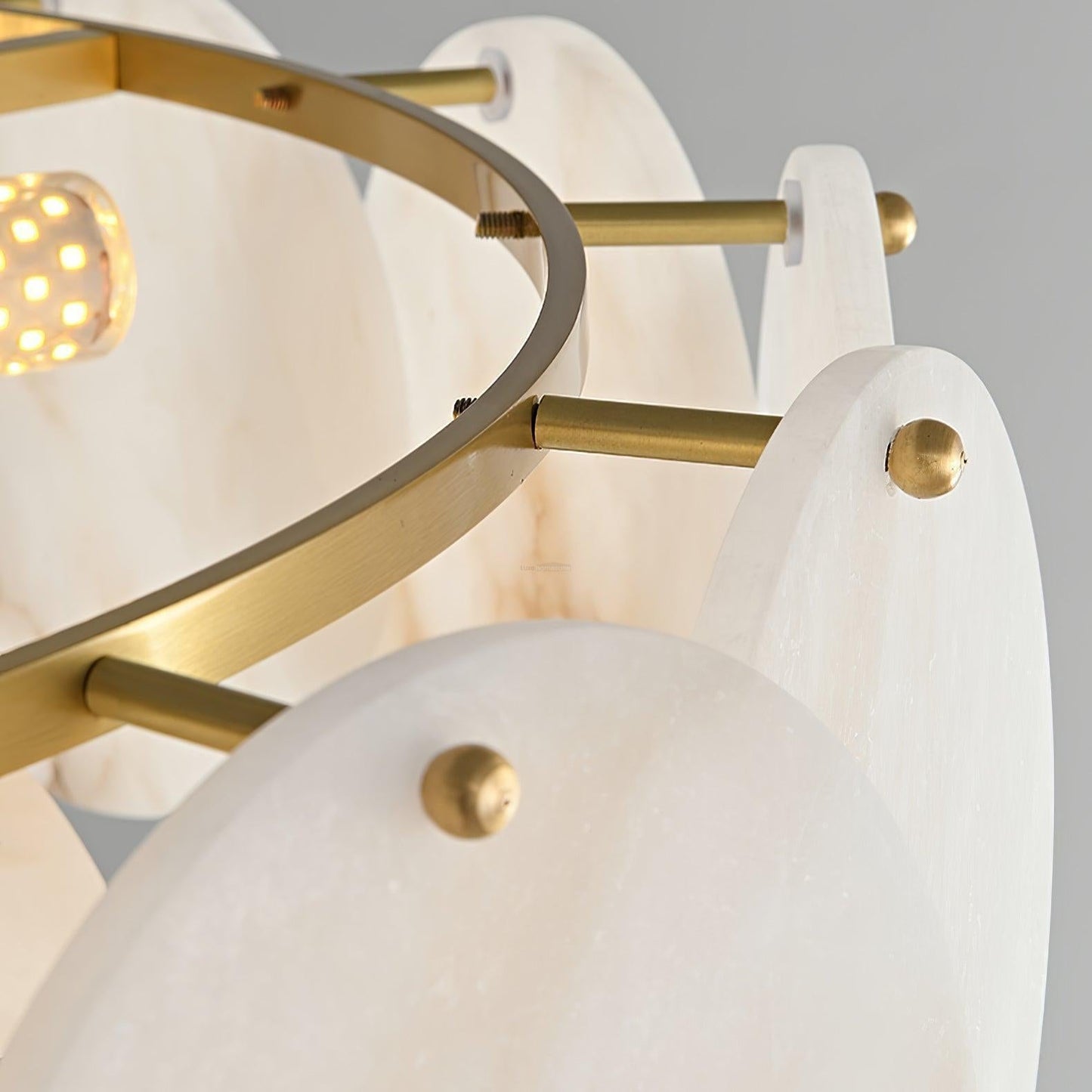Alabaster Shell Brass Chandelier with 2/3/4/5/6 layer-Nobipets