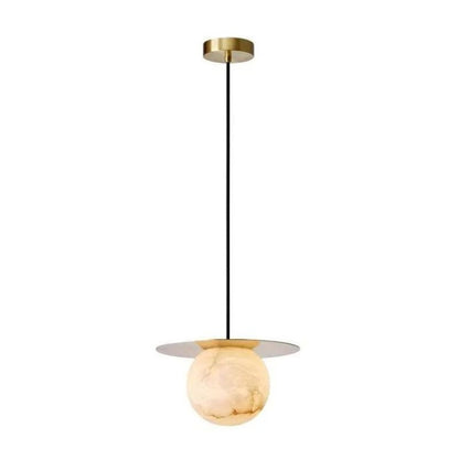 Alabaster Sphere Bedroom Pendant