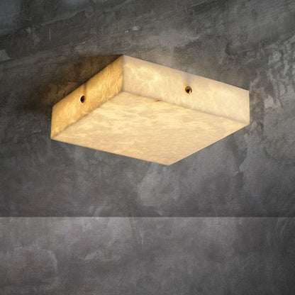 Alabaster Square Flushmount 15.8"L 19.7"L