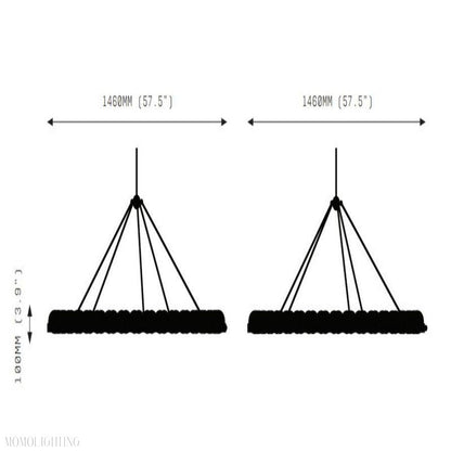 Alabaster Suter Chandelier-Nobipets